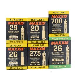1pc ultraleve maxxis 26 tubo interno da bicicleta todos os tamanhos 16 20 26 27.5 29 av fv presta facada à prova de sopro mtb bicicleta estrada tubo câmera pneu - Image 2