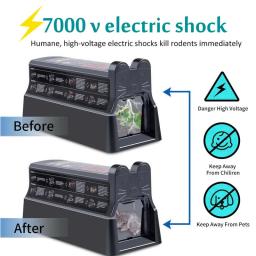 Reutilizável Multifuncional Armadilha Eletrônica De Rato, Assassino De Roedores, Zapper, Rejeitar Rejetor, Controle De Pragas, Ratoeira, Apanhador, UE, EUA - Image 6