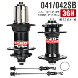 Novatec cubos de bicicleta d041sb d042sb aço freehub mtb hub de freio a disco cassete hub 28/32/36 furos hg sx 8-12 velocidades - Image 5