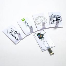 Logotipo personalizado Cartão de Crédito USB Thumb Drive, presente de casamento, Flash Memory Stick, seu logotipo, ambos os lados Impressão, 4GB, 8GB, 32GB, 64GB - Image 4