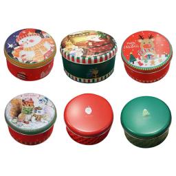 Caixas de presente da lata do natal caixa de presente do biscoito do metal caixa de armazenamento dos doces - Image 2