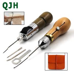 Máquina de Costura De Mão DIY Ferramenta de Artesanato de Couro De Costura De Couro Fio Encerado para o Couro Costura Borda Cinto Tiras Ferramentas de Sapateiro - Image 1