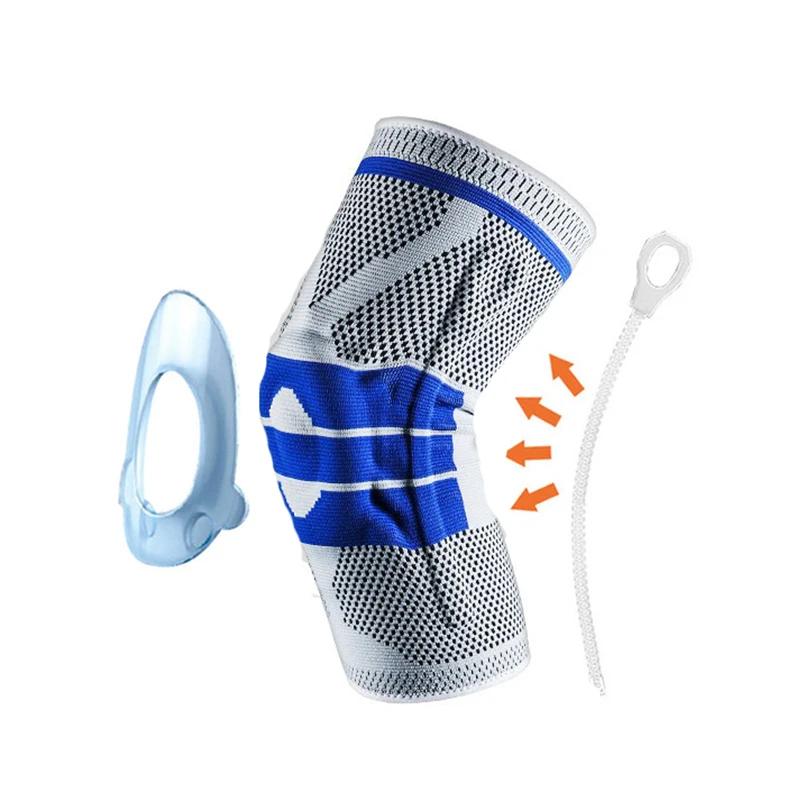 Joelheiras acolchoadas de silicone, suporte para basquete, menisco, patela, proteção para joelhos, esportes, manga para o joelho, 1 peça - Image 1