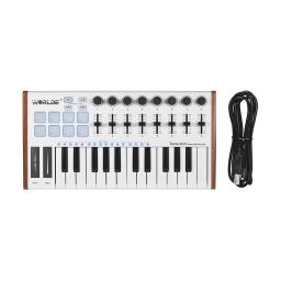 Controlador MIDI WORLDE ATUM 25-Chave MINI Ultra-PortableUSB 8 RGB Backlit Teclado Controlador MIDI Trigger Pads - Image 3