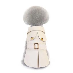 Estilo britânico animais de estimação roupas para cães inverno engrossar casaco trajes hoodies roupas para pequenos cães filhote de cachorro roupas de gato - Image 3