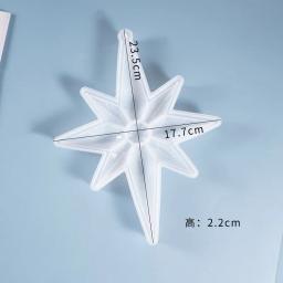 Série de natal faça você mesmo molde epóxi de cristal pingente de flocos de nece molde de silicone forma de pingente estrela lanterna diamante estrela - Image 4