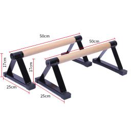 Conjunto de paralelas push-up de madeira, barras paralelas, estiramento Rod duplo, Calisthenics Stand, Anti gravidade, Equipamentos de Fitness, F20 - Image 4