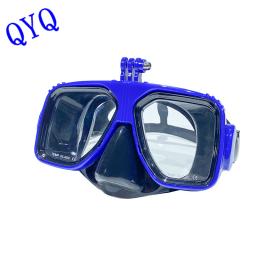Máscara de mergulho profissional câmera de mergulho máscaras de natação óculos snorkel equipamento de mergulho titular da câmera fsports câmeras - Image 5