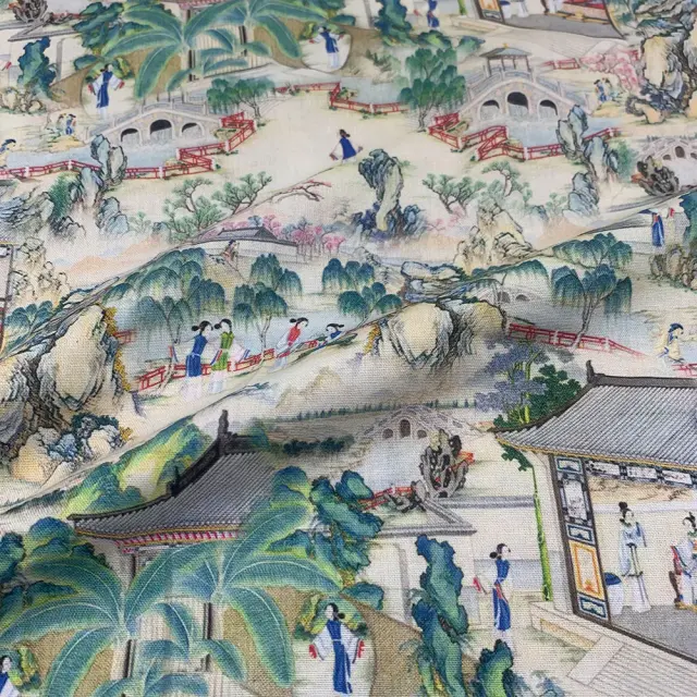 Tecido de Algodão Chinês para Vestidos Infantis, Estampado e Colorido, Ideal para Projetos DIY - Largura 110cm