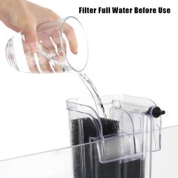 Mini filtro do aquário para o aquário, filtro externo pendurar acima, acessórios do aquário - Image 2