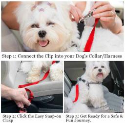 Cinto de segurança do carro para Pet, Arnês, Restraint, Chumbo, Trela, Viagem Clip, Cães Suprimentos, Acessórios de Viagem - Image 5