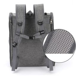 Verão saco de animais de estimação completo net respirável mochila para o passeio saco de transporte de viagem gato saco de cão dobrável mochila suprimentos cão accessorie - Image 5