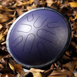 Hluru a língua de aço para viagem, instrumento musical de percussão, trespassado, de cobre, 10 polegadas - Image 5