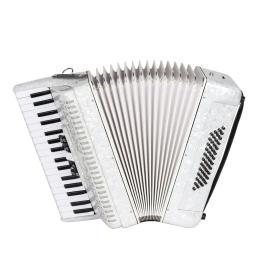 Teclado com estampa branca de instrumento musical, instrumento musical de percussão com 48 teclas, bolsa/limpeza/luvas/alça de ombro, 34 teclas - Image 1
