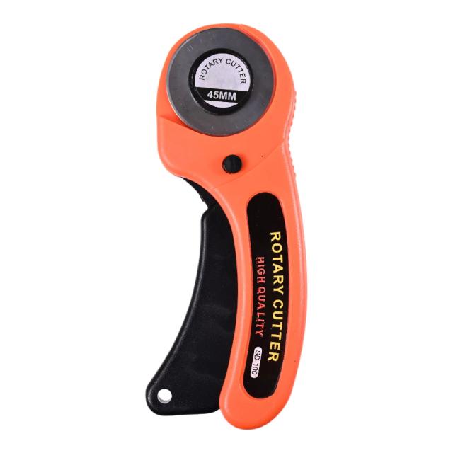 Cortador Rotativo de 45mm para Artesanato em Couro e Tecido - Ferramenta DIY para Retalhos e Costura com Lâmina Circular Ajustável Olfa