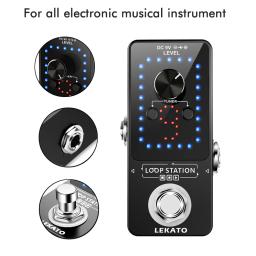 Lekato-Pedal para baixo elétrico, Looper, guitarra peças e acessórios, ajuste acústico Chorus Booster, Delay Overdrive Reverb - Image 3