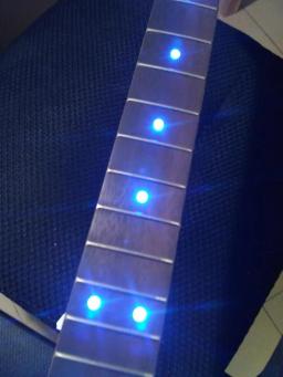 22 trastes Inlay LED Pontos Rosewood Fretboard Maple Guitarra Elétrica Pescoço Acessórios Peças Do Instrumento Musical - Image 2