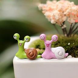 Mini Caracóis para Decoração Dollhouse, Micro Paisagem, Acessórios Bonsai, Enfeites De Jardim, Figurinha De Fadas, Brinquedos, Decoração De Fadas, 2PCs - Image 6