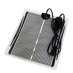 Tapete térmico para répteis, com controle de temperatura ajustável, incubadora, para lagarto, tartaruga, cobra, tomada ue/eua, 5-35w - Image 2
