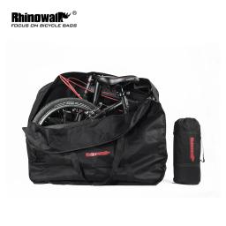 Rinowalk bolsa de transporte de bicicleta dobrável, bolsa grande de 14 "16" 20 "para transporte de bicicleta, acessório portátil à prova d'água - Image 1