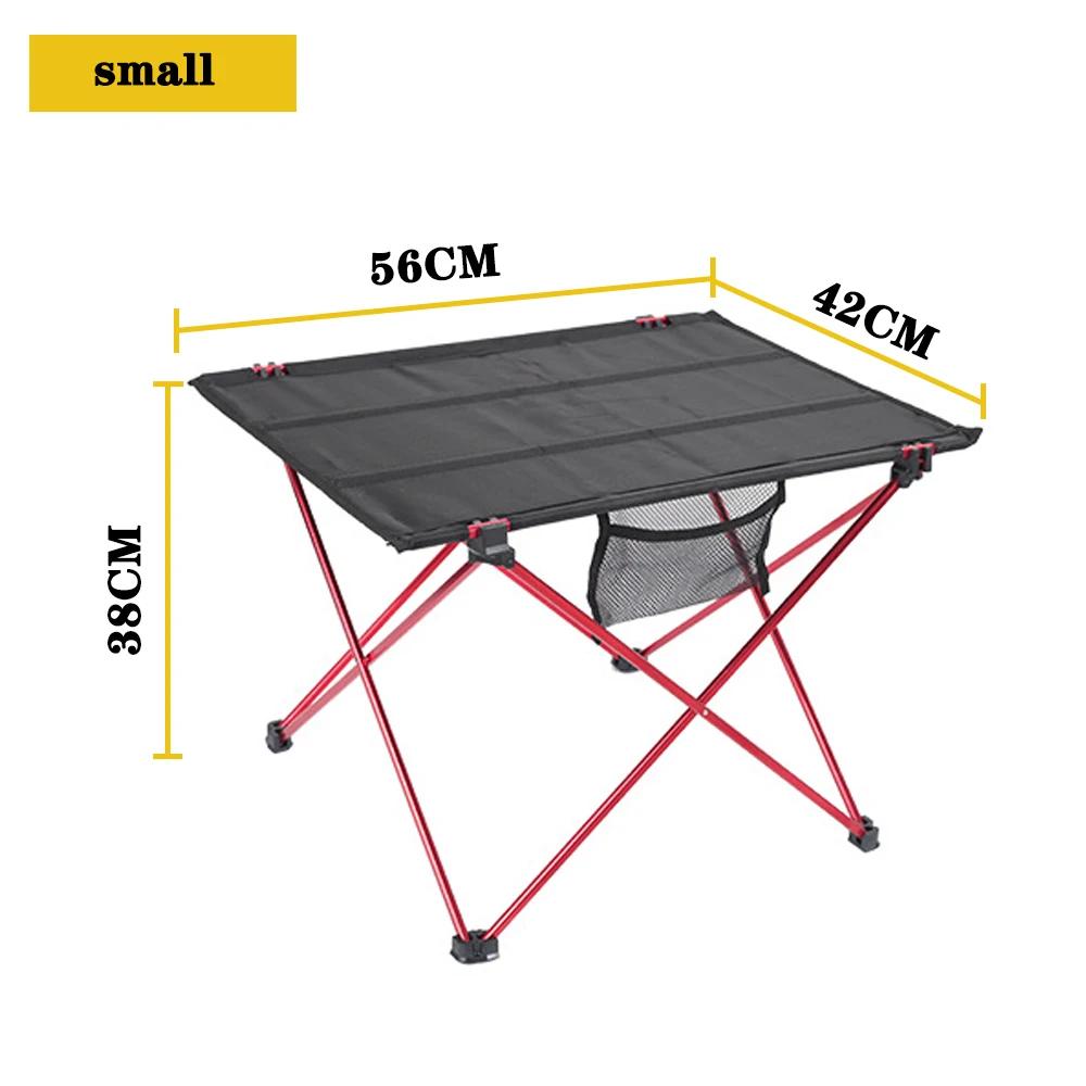 Mesa dobrável portátil de acampamento ao ar livre mobiliário computador mesas cama piquenique 6061 liga alumínio ultra leve mesa dobrável - Image 1