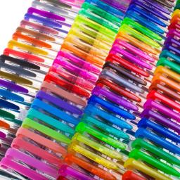 Umitive conjunto de canetas de gel com glitter, 100 cores, tinta fina, multicolor para livros de colorir para adultos, artesanato diy, desenho de arte de álbum - Image 5