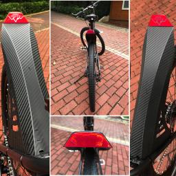 Para-lamas para bicicletas NICEDACK MTB, para-lamas dianteiros e traseiros para bicicletas, para-lamas para mountain bikes downhill, adequados para 20 "26", 27,5 ", 29 polegadas e bicicletas gordas (vermelho) - Image 5