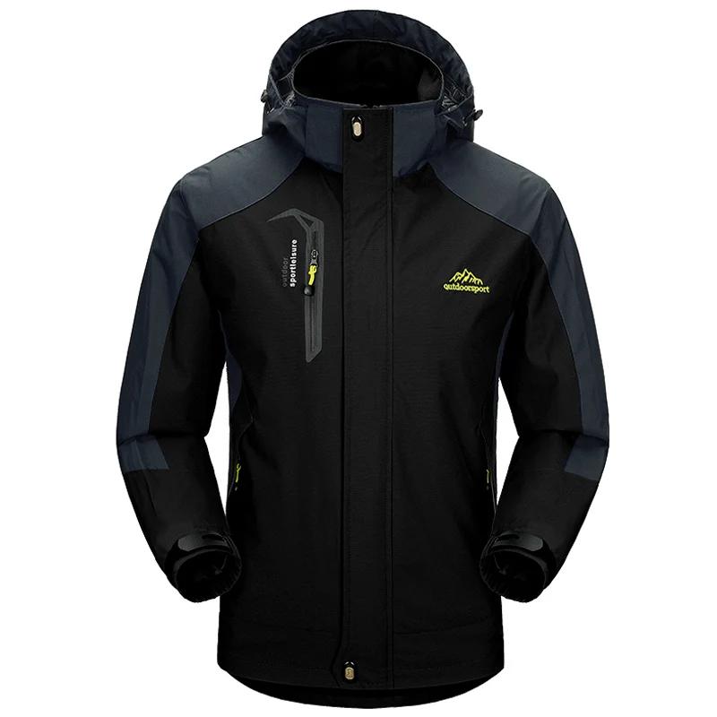 Jaqueta de caminhada à prova d'água, jaqueta corta-vento softshell para atividades ao ar livre, primavera outono, escalada, trilha, acampamento, esqui, casaco de chuva - Image 1