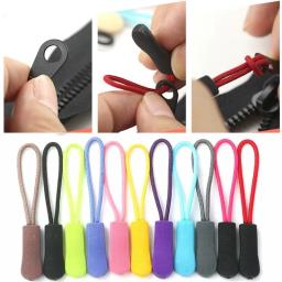 10 pçs substituição clipe quebrado fivela zíper puxar extrator fim apto corda tag fixer zip cabo guia saco de viagem mala tenda mochila - Image 1