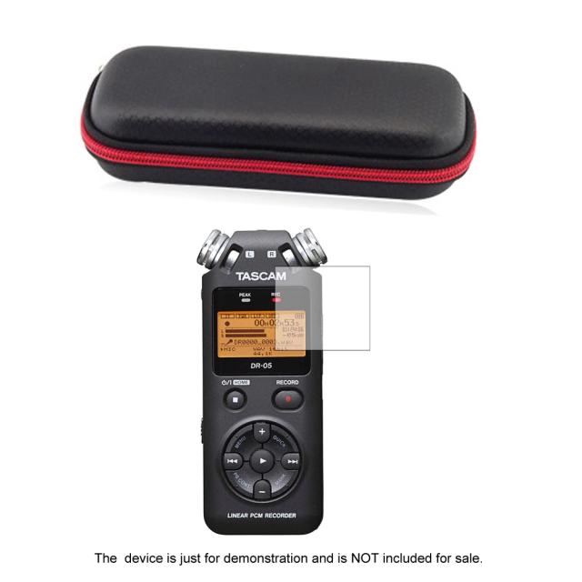 Estojo Rígido Portátil em EVA com Película Protetora para Tascam DR-05X e DR-05 - Acessórios de Gravação Essenciais