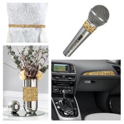 Fitas de strass auto-adesivas, fita decorativa, fita aplicadora com apliques, presente artesanal guarnição - Image 5