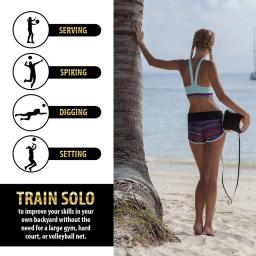 Nova bola de voleibol prática cinto de treinamento vôlei ajustável mãos livres criança adulto voleibol trainer equipamentos - Image 3