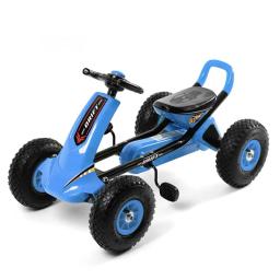 Lazychild dobrável ir kart 4 roda pedal passeio no assento ajustável passeio no carro de brinquedo pedal para crianças 2-8 anos karting dropshipping - Image 1