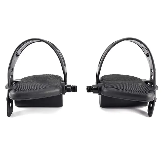 Pedais Alargados para Bicicleta Ergométrica - Equipamento Fitness para Casa ou Academia, 1 Par Ideal para Ciclismo Esportivo