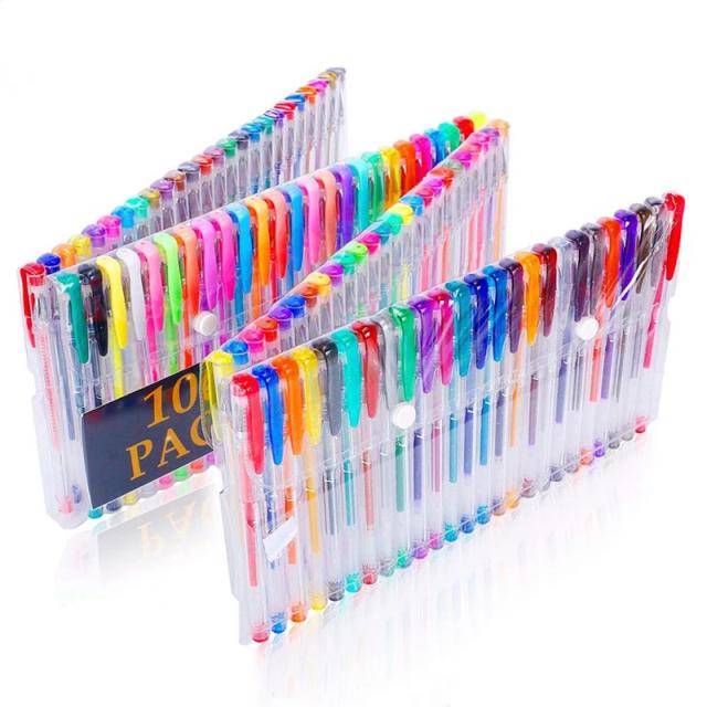 Canetas Gel Metalizadas em 100 Cores Pastel para Desenho, Highlighter e Presentes de Papelaria