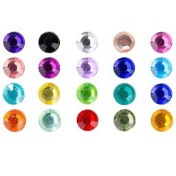 Adesivos de strass cristal 20 folhas = 3440 peças, jóia de enfeite diy, diamante colorido de pedras preciosas para face, unhas, artesanato, decoração de cartões - Image 3