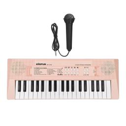 Piano eletrônico com 37-chave mini teclado eletrônico piano infantil piano azul e rosa instrumentos de teclado de piano - Image 1