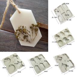 Diy silicone soja velas aroma cera comprimidos molde artesanal flores secas aroma comprimidos de cera 6 furos molde de silicone para fazer sabão - Image 5