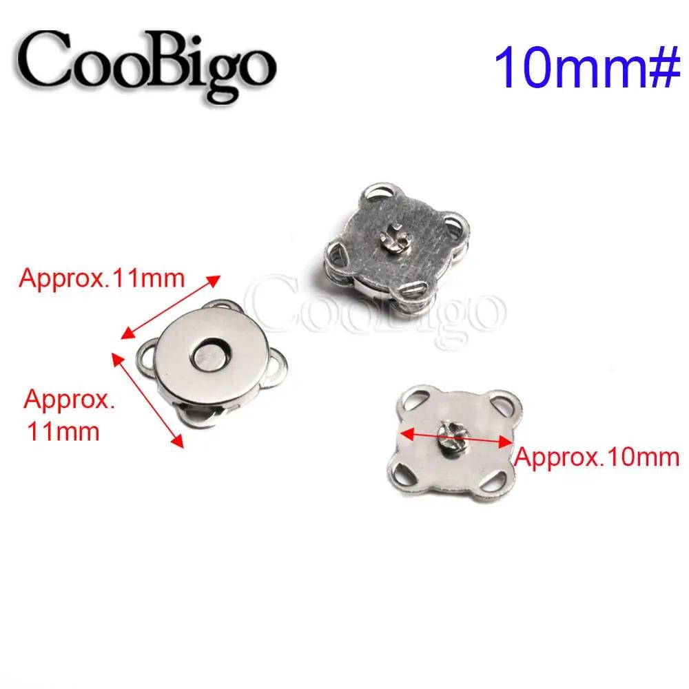 Fecho magnético de metal, botão magnético, fecho de pressão, fivela para bolsa de roupas, acessórios de costura, 10mm 15mm 18mm - Image 1