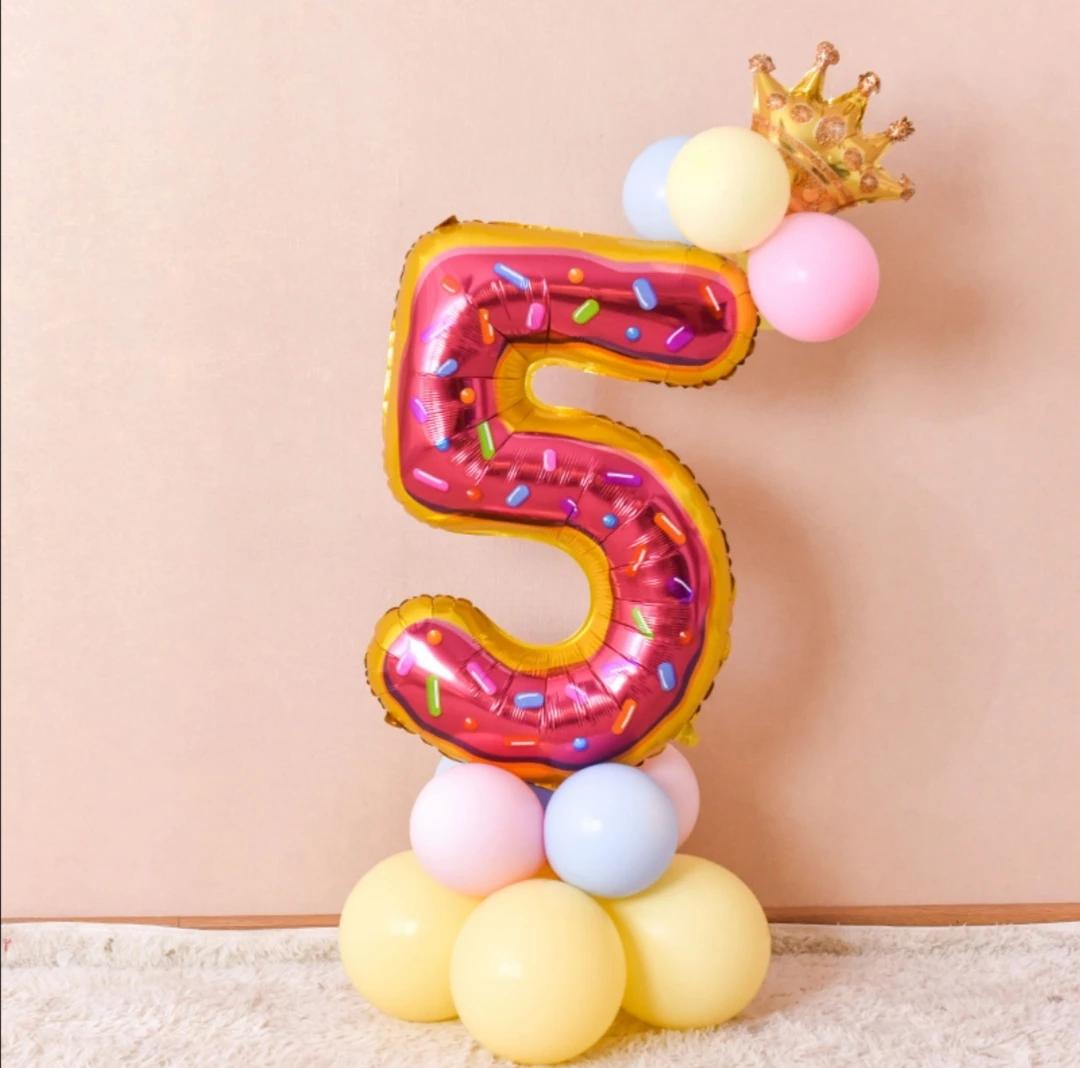 Kit de arco para balões e doces, decorações para festas de aniversário, para meninas, crianças, candelabro, materiais para festa de feliz aniversário, banner - Image 1
