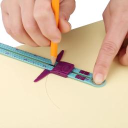 INNE Acessórios De Costura Régua De Costura Medidor De Medição Patchwork Quilting Tailor Ruler Sizer Helper Plástico Deslizante DIY Ferramenta Casa - Image 1