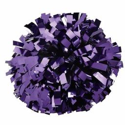 Pom Poms metálicos para líder de torcida, rosa quente, preto metálico, feito sob medida, 3 em 4x6 in, 1 PC - Image 3