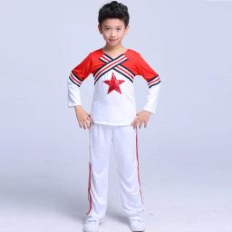 Lolanta novas meninas traje uniforme de líder de torcida atividades escolares desempenho outfits 4-16 anos azul vermelho - Image 6