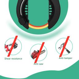 Cadeado inteligente de bicicleta, bloqueio de bicicleta solar, bluetooth, alarme antifurto, sem chave, controle por aplicativo, à prova d'água, acessórios de bicicleta mtb - Image 5