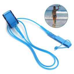 Prancha de surfe Smooth Steel Paddle Leash, Trela Surf, Corda de perna, Giratória, 6ft - Image 1