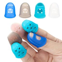 5-20 pçs multifunções de borracha dedos dicas guarda protetor de dedo cobre tampas bordado costura dedal para diy estofando suprimentos - Image 1