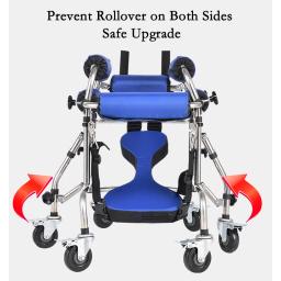 Equipamento de Reabilitação para Crianças, 6 Rodas de Freio Unversal, Suporte para Caminhada, Ajuda Crianças com Deficiência, Treinamento Hemiplegia, Walker Aid - Image 5