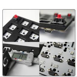 Folha de Amortecedores de Som para Teclado Mecânico, Almofada Silenciadora De Algodão, Almofadas De Pouso Suaves, Esponja De Espuma De Dimple, Interruptor Silenciador - Image 2