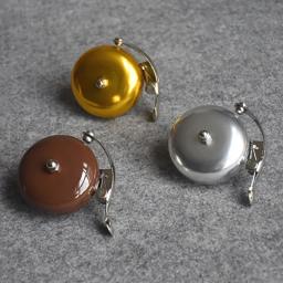 Britânico Retro Bike Bell, Liga de Alumínio Tampa, Prata, Dourado, Cor Chocolate, Bicicleta Vintage Crisp Toques, fácil de instalar, durável - Image 1