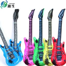 95cm Guitarra Inflável PVC Stage Props Crianças Simulado Instrumentos Musicais Aniversário Barras Música Festas Balão Decorativo - Image 2